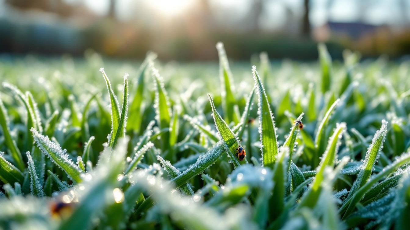 De ideale maailengte voor december die je gras beschermt tegen vorst en kale plekken