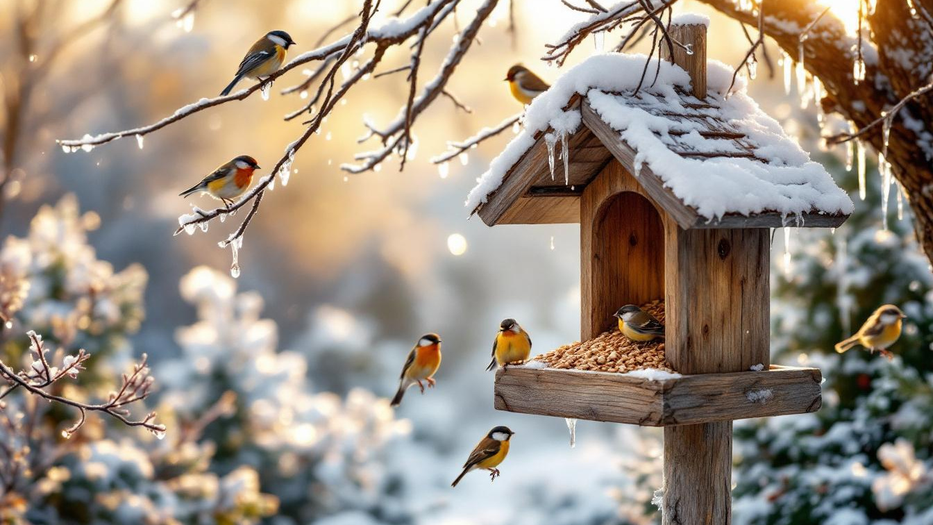 Dit is het beste moment van de dag om vogels te voeren in de winter