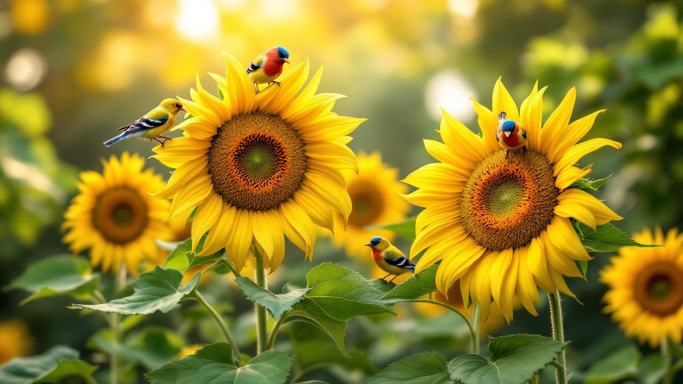 Waarom je uitgebloeide zonnebloemen moet laten staan voor hongerige vinken