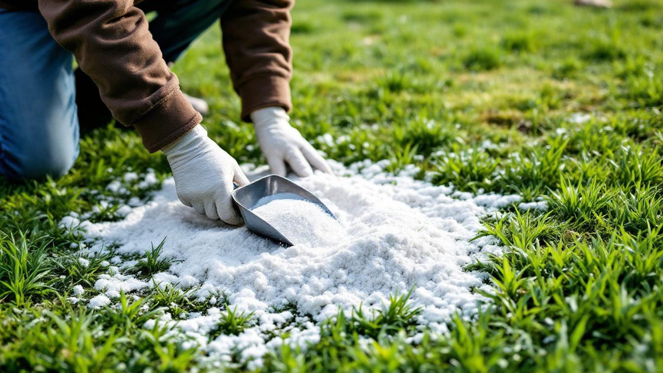 Waarom kalk strooien op je gazon in december het verschil maakt tegen mos