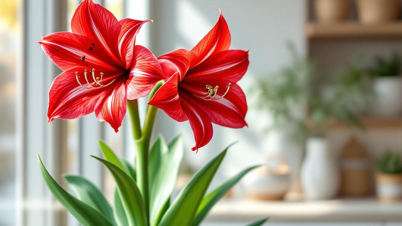 Zo kies je de mooiste amaryllis in de winkel die wekenlang blijft bloeien