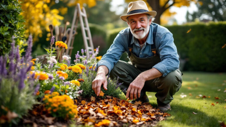 Zo maak je van gevallen bladeren een natuurlijke deklaag voor je borders