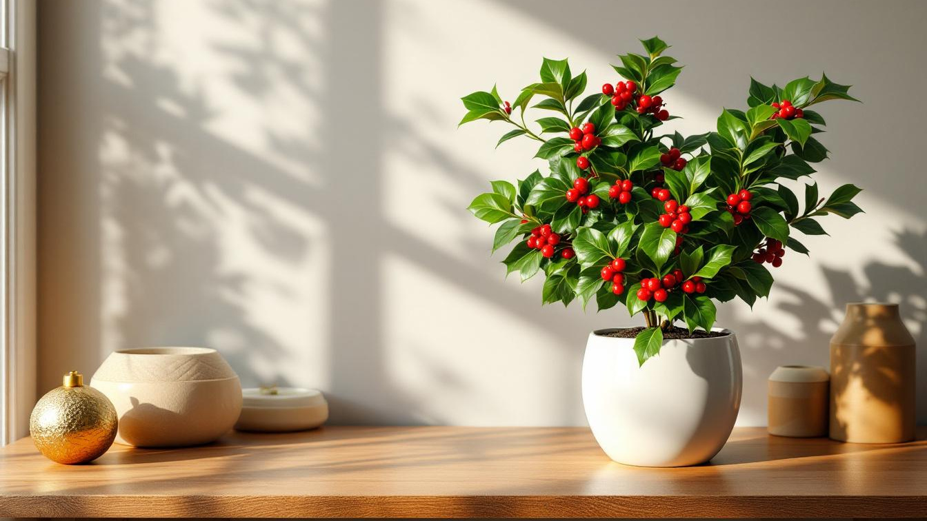 Al 2 bessen van de hulstplant kunnen maagklachten veroorzaken bij katten en honden