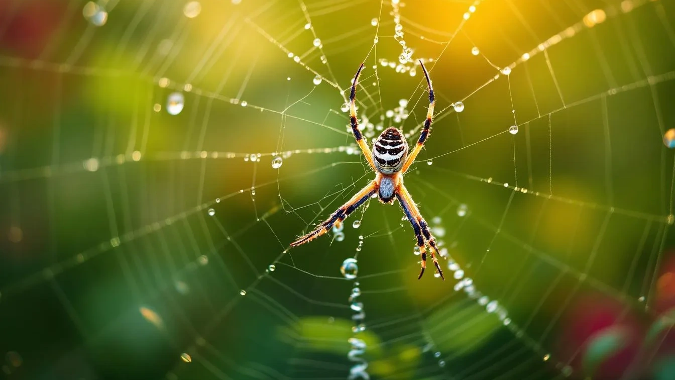 Biologen ontdekken dat een gemiddelde tuinspin 2000 insecten per jaar vangt