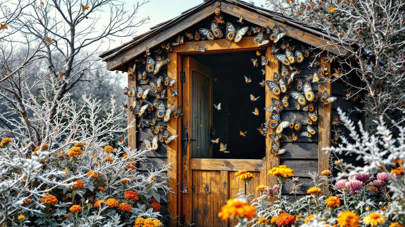 Check nu of er dagpauwogen in je schuur zitten voordat je de deur te lang open laat staan