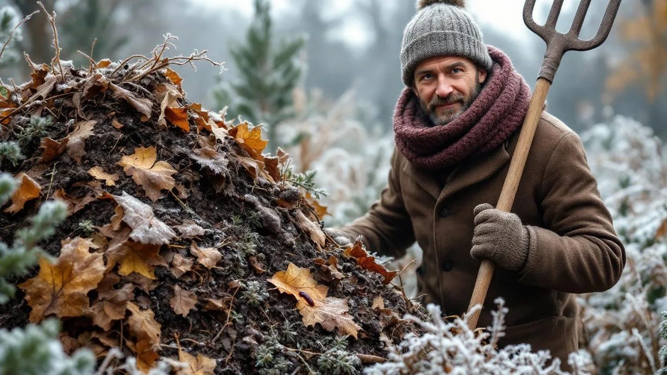 Compostexperts delen de truc om je composthoop ook in de winter actief te houden