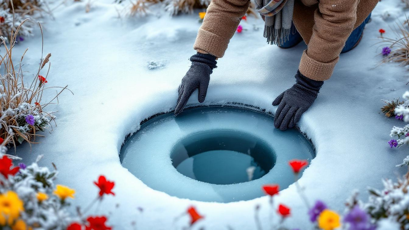 Controleer nu of je vijver een wak heeft voordat je vissen stikken onder het ijs