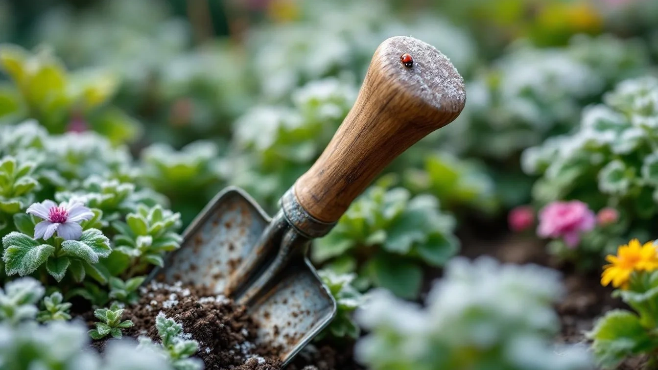 De houten steel van je schep krimpt nu en komt los van het metaal