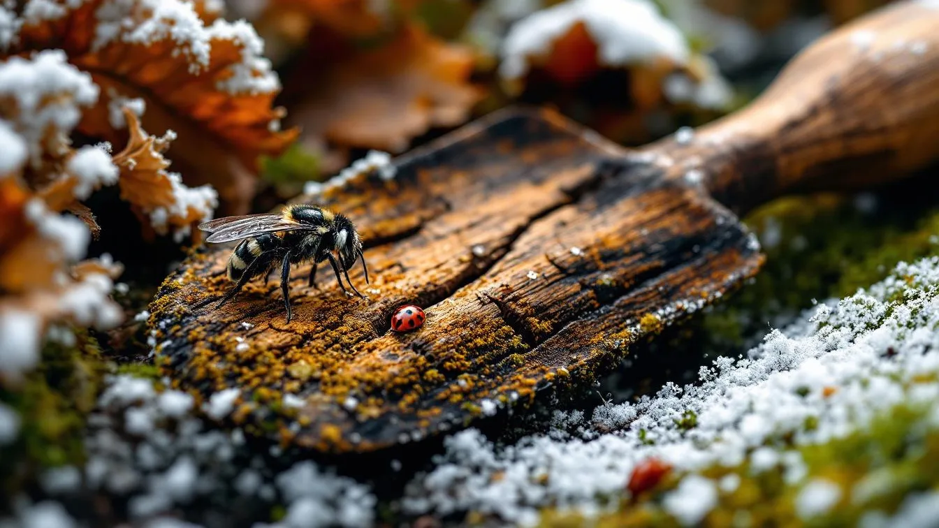 De houten stelen van je tuingereedschap krimpen nu door de droge winterlucht