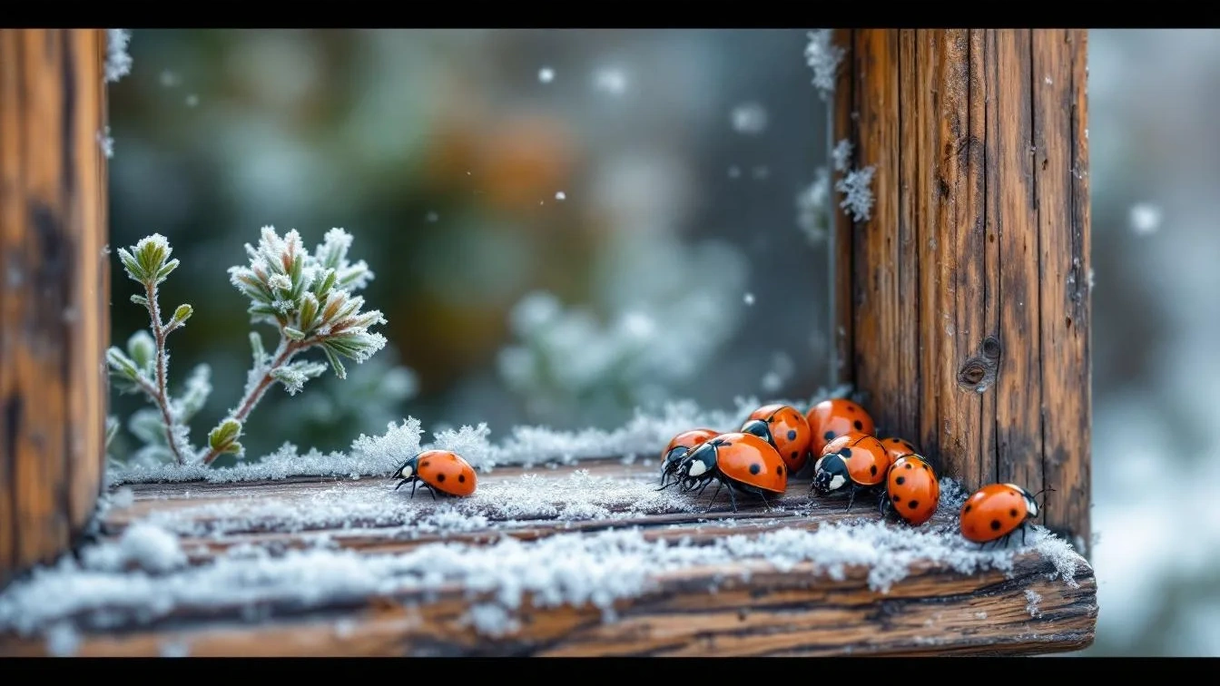De lieveheersbeestjes in je kozijnen zijn geen plaag maar overwinterende tuinhelpers