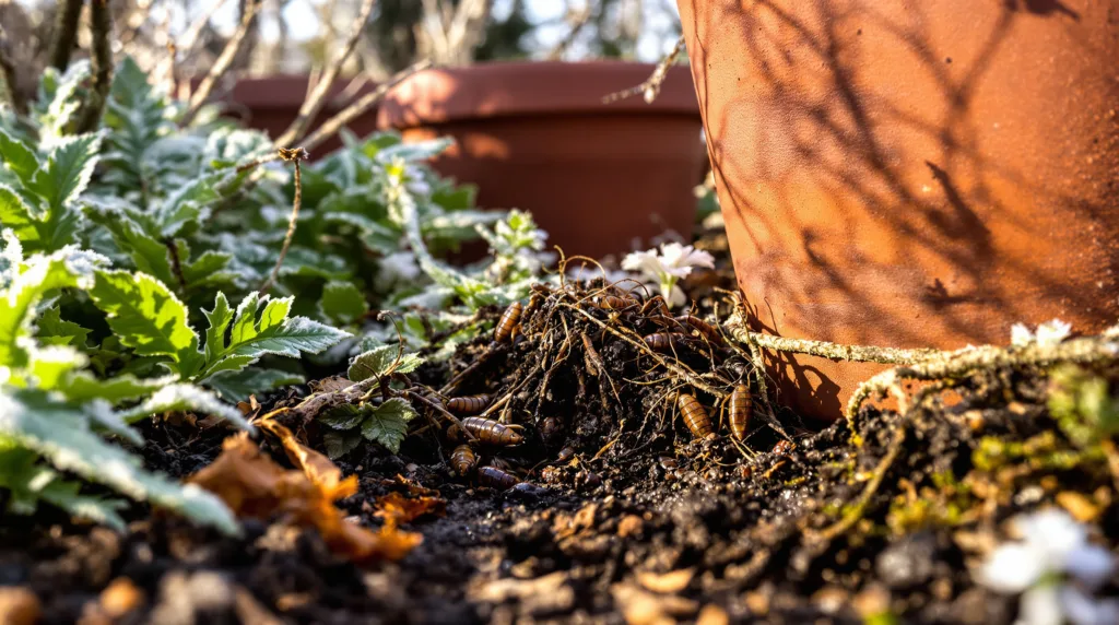 pissebedden onder je bloempotten spelen een essentiële rol in het behoud van een gezond tuinecosysteem door organisch materiaal af te breken en bodemvruchtbaarheid te bevorderen.