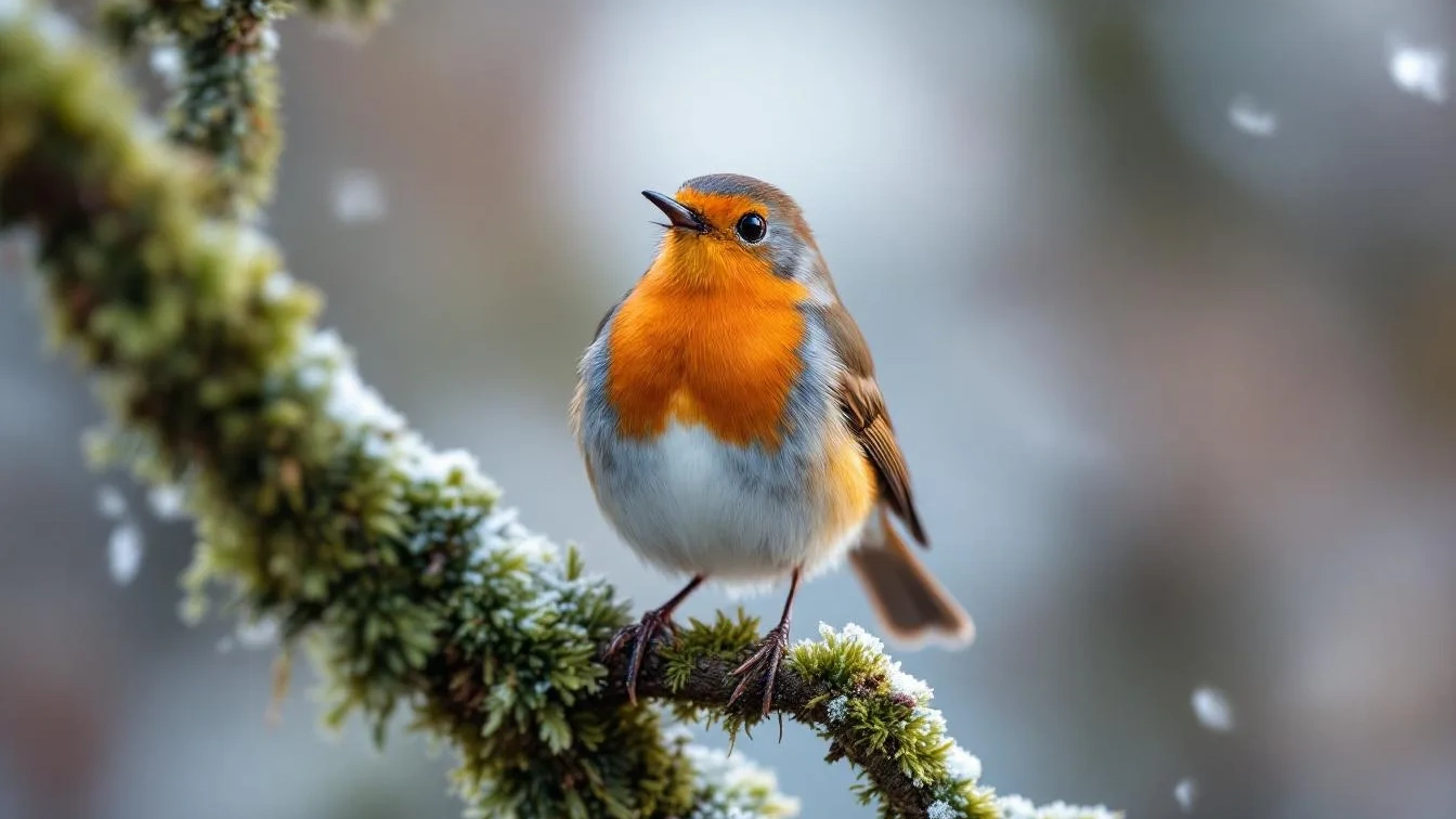 De roodborst die nu zingt markeert zijn territorium voor het komende broedseizoen