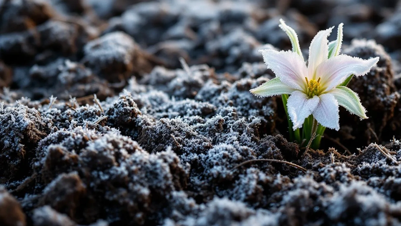 De structuur van je tuingrond verbetert nu vanzelf door de vorst