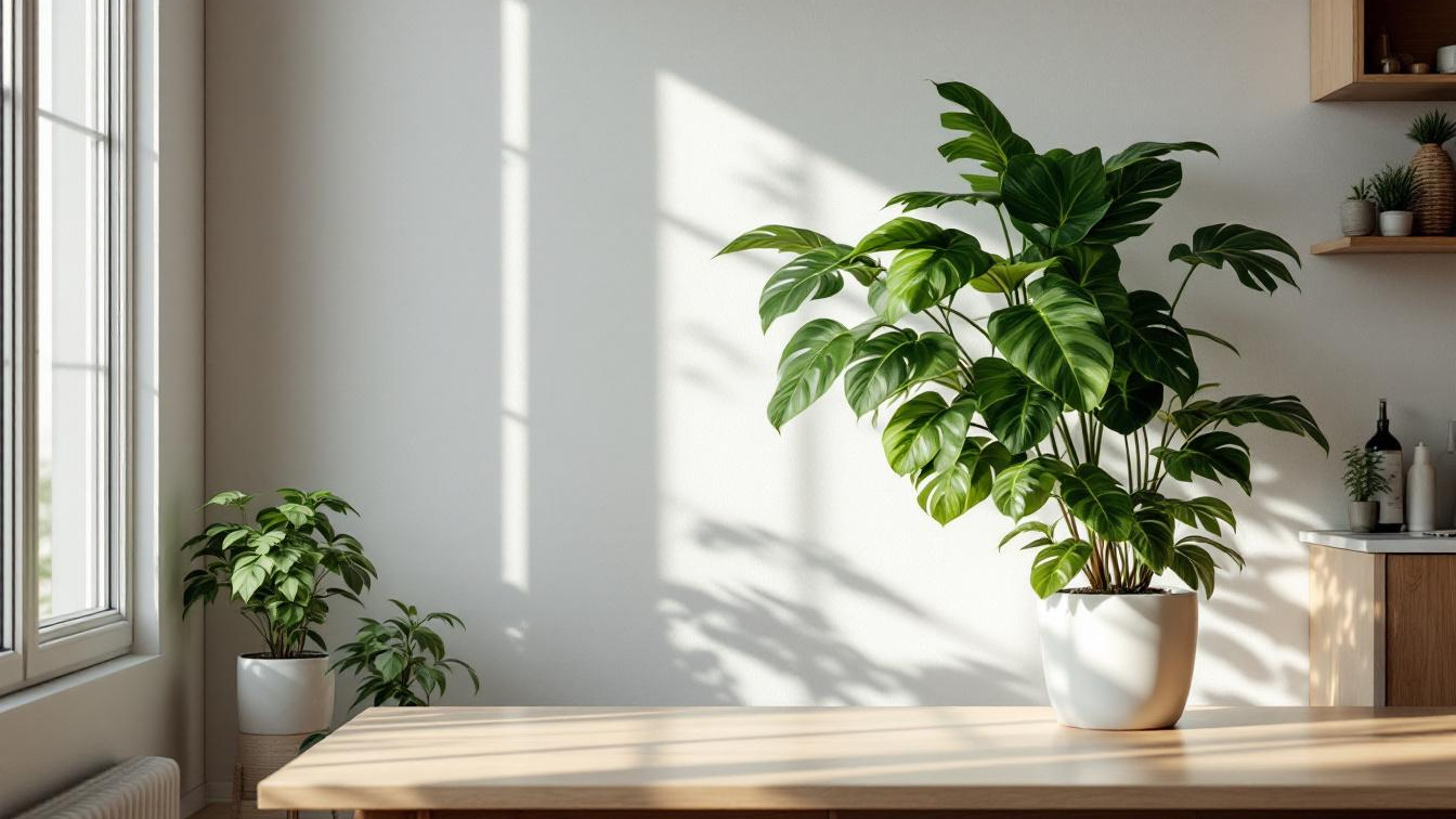 De truc met een witte muur achter je planten verhoogt de lichtreflectie met 25%