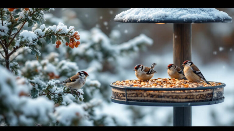 De voedingsmix die vogels de energie geeft om koude winternachten te overleven