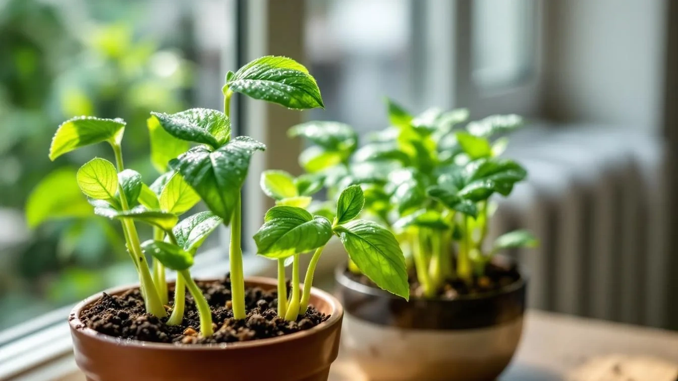 De warmte van je verwarming geeft stekjes de bodemwarmte die ze nodig hebben