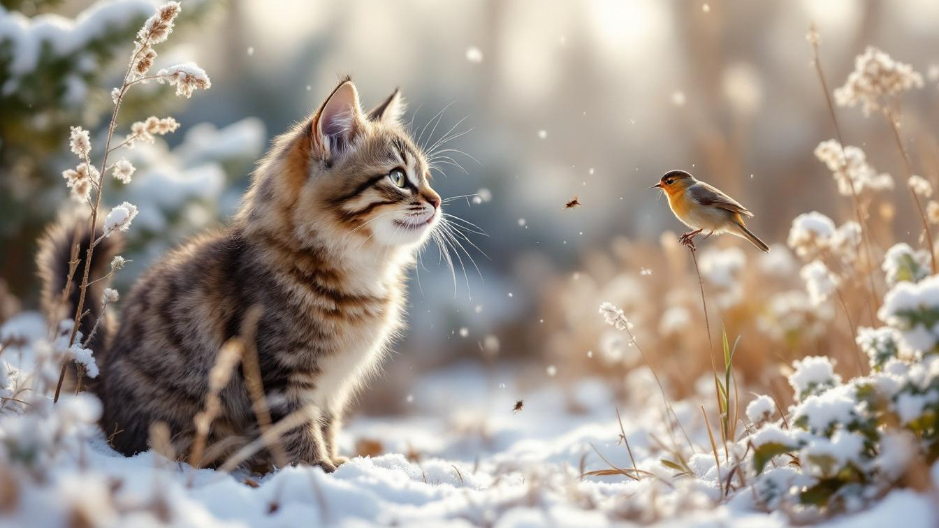Een kat vangt gemiddeld 9 vogels per jaar en de meeste daarvan in de wintermaanden