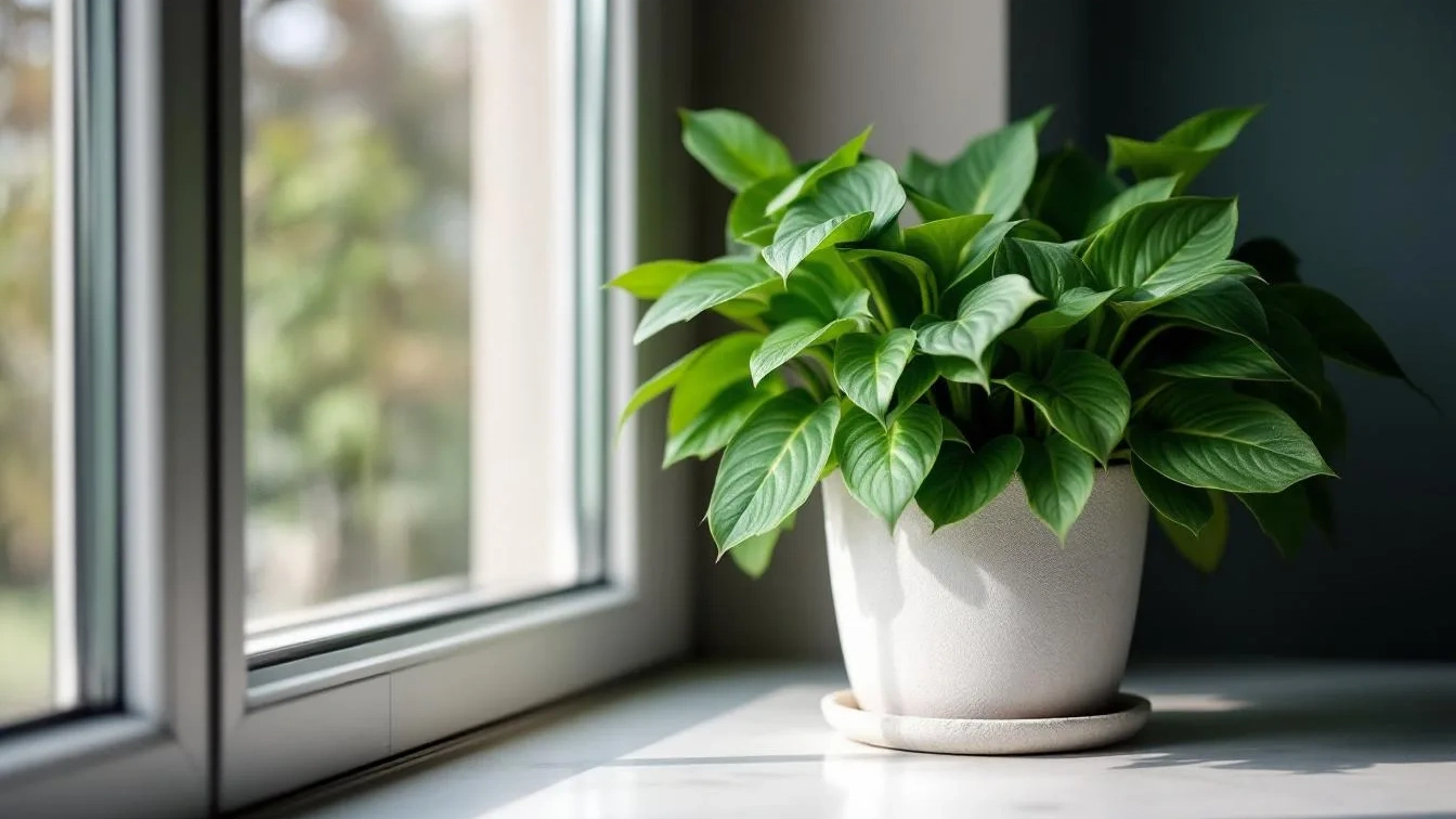 Een plant 1 meter van het raam krijgt slechts 25% van het beschikbare licht