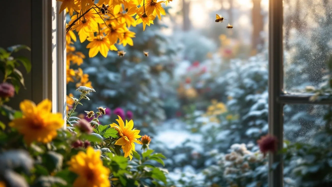 Een tekening van je tuin vanuit het raam toont precies waar kleur ontbreekt