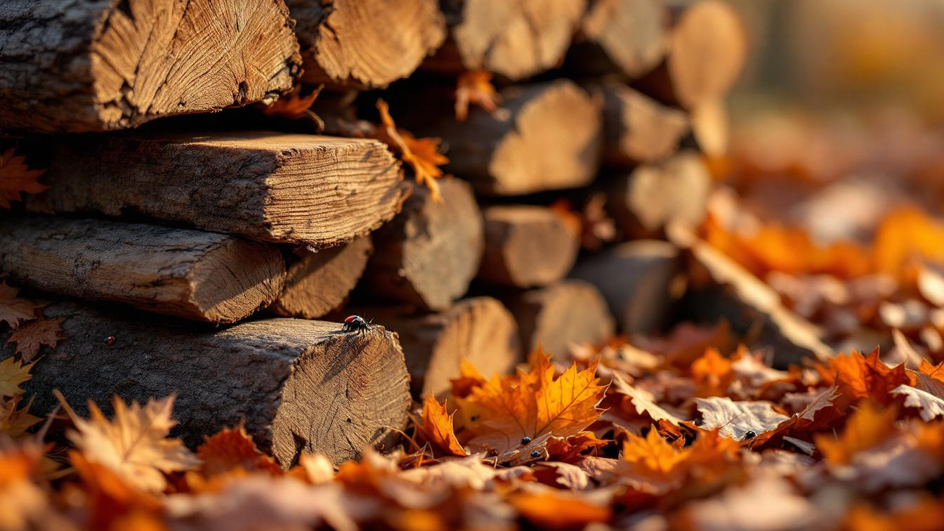 In je stapel hout en bladeren schuilen nu tientallen overwinterende insecten