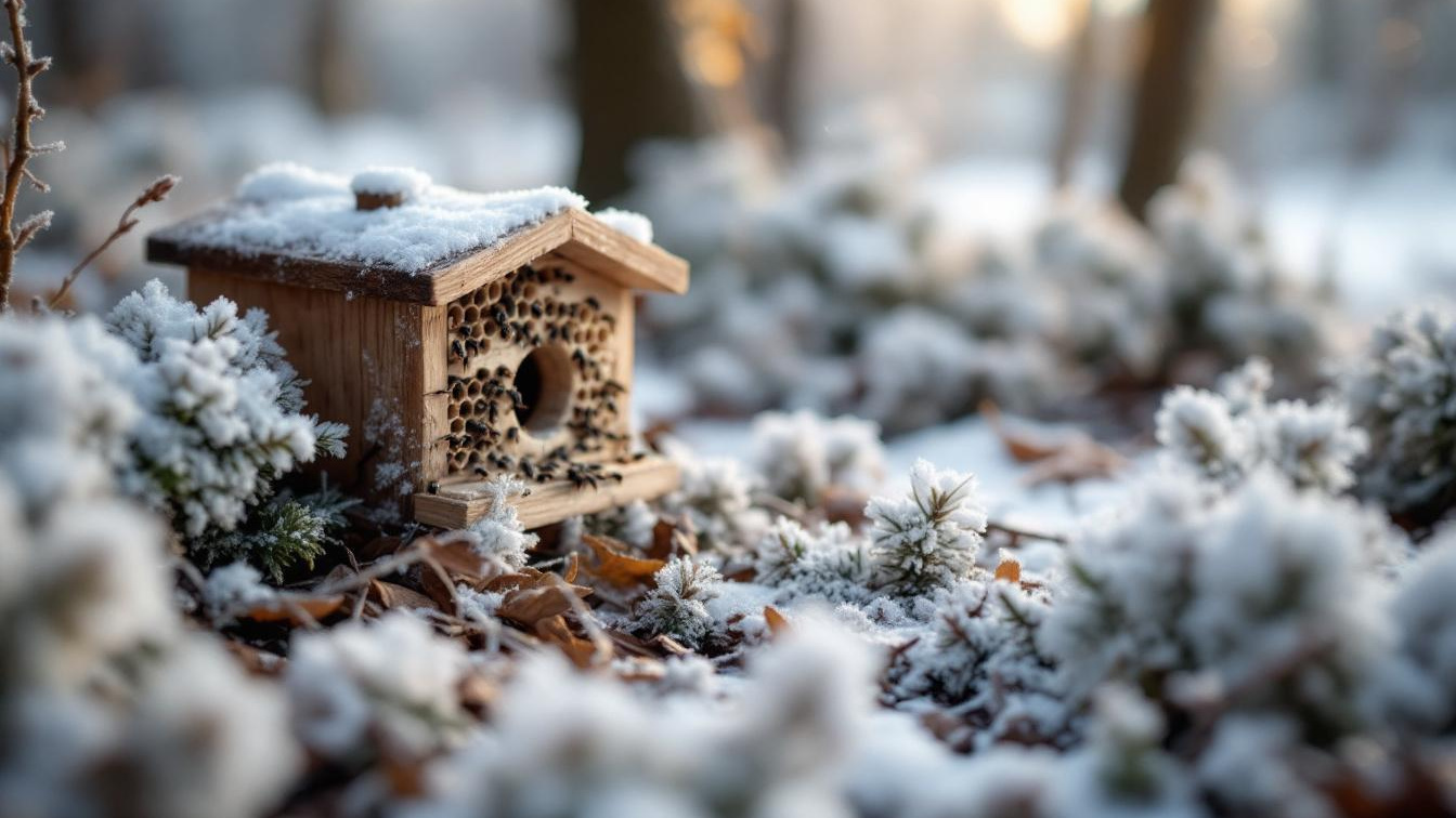 Je insectenhotel naar binnen halen in de winter doodt de overwinterende larven