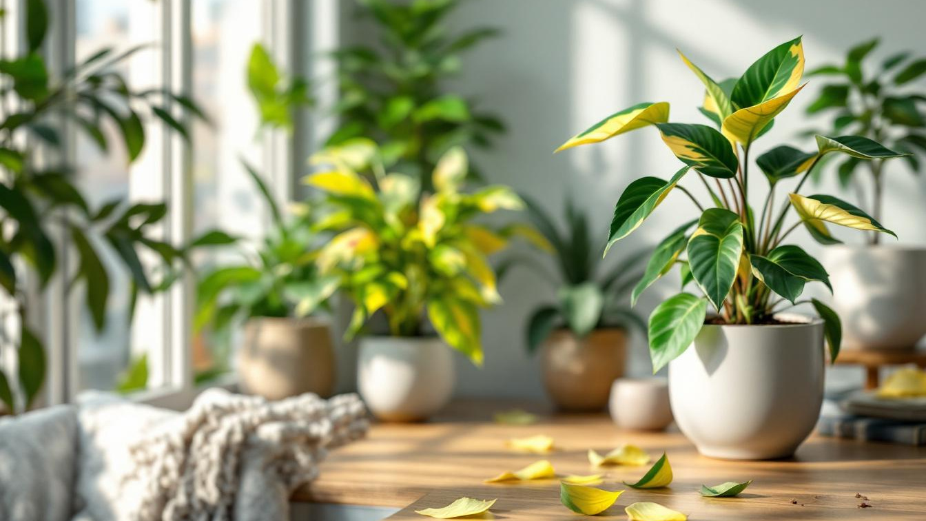 Je plant vaker verplaatsen in de winter veroorzaakt stress en versnelt bladval