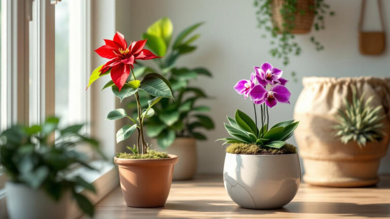 Kamerplanten die bloeien in de winter