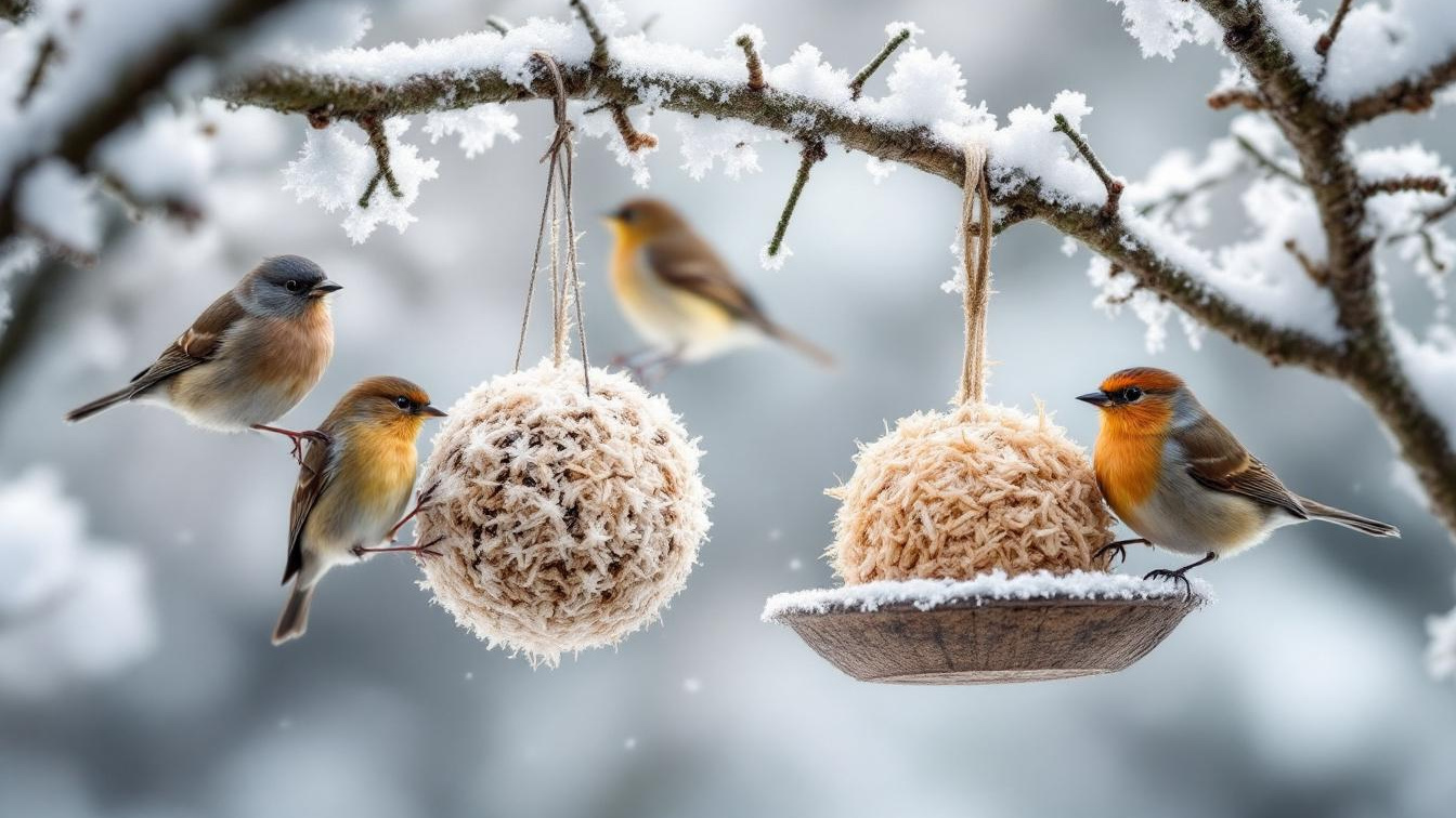 Kokosvet in zelfgemaakte vetbollen is ongezonder voor vogels dan dierlijk vet