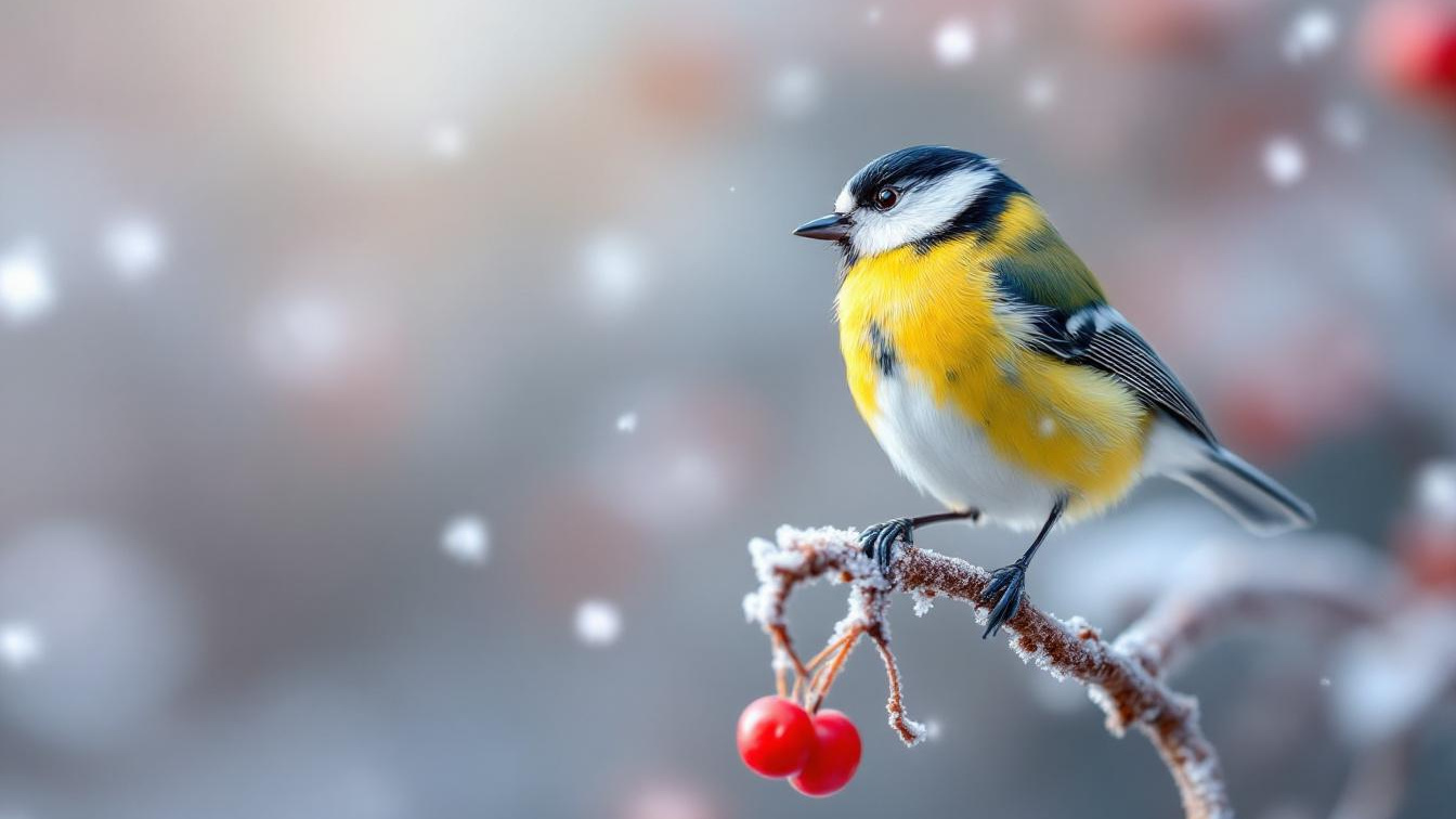 Koolmezen hebben in december 45 calorieën per dag nodig om te overleven