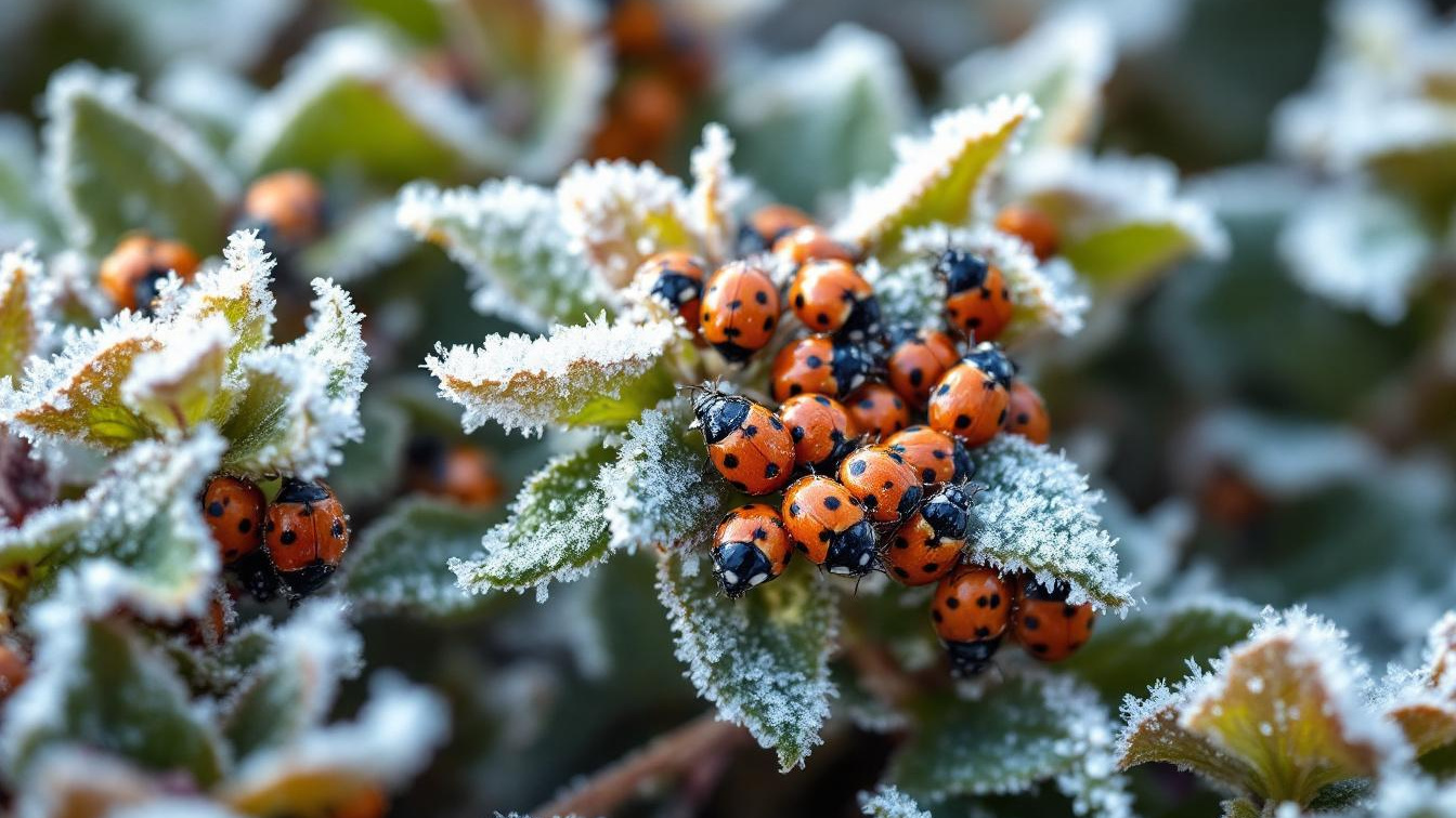 Lieveheersbeestjes overleven temperaturen tot -15 graden door hun lichaamsvloeistof in te dikken