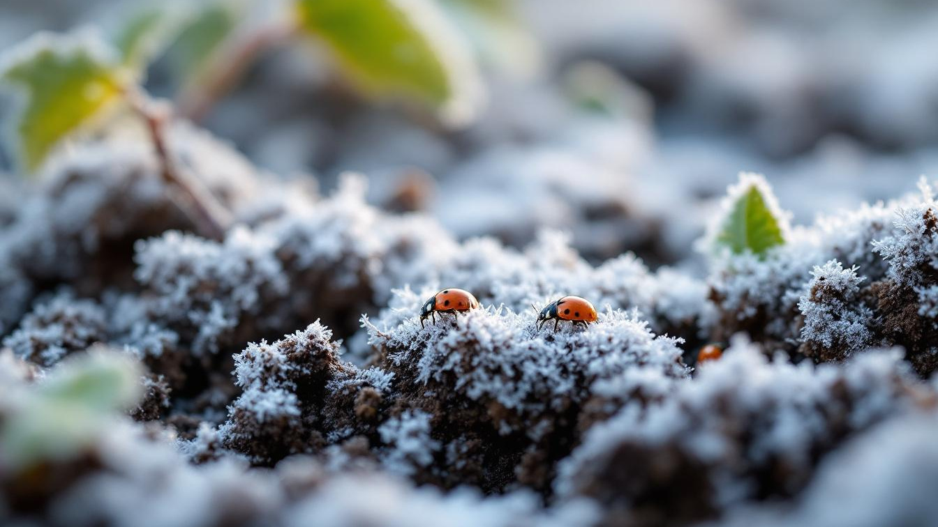 Na 3 dagen aaneengesloten vorst is de bovenste 15 centimeter van je bodem bevroren