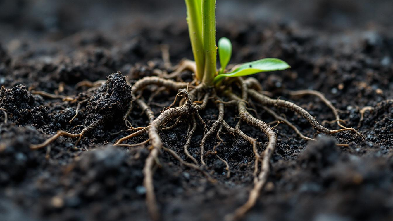 Pas vanaf een bodemtemperatuur van exact 7 graden stoppen wortels volledig met groeien
