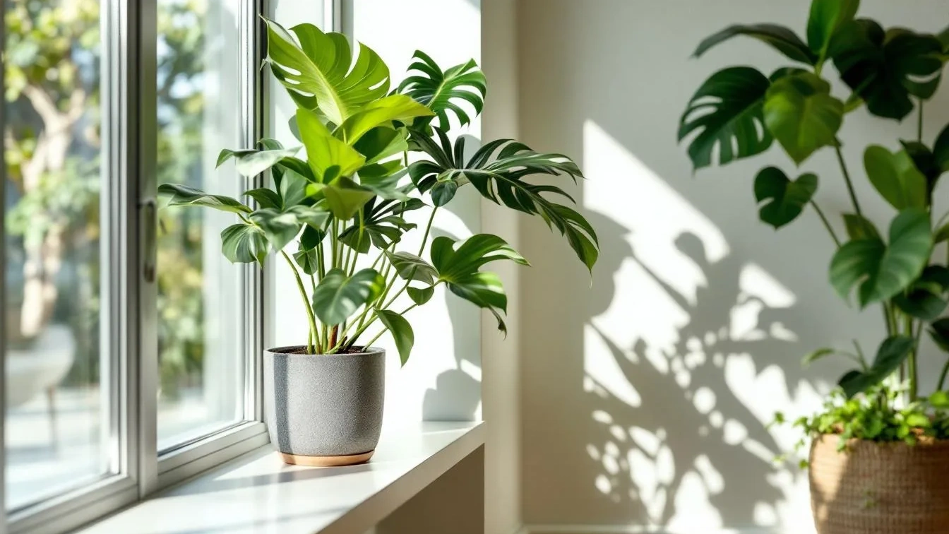 Slechts 40% luchtvochtigheid is al te droog voor de meeste tropische kamerplanten