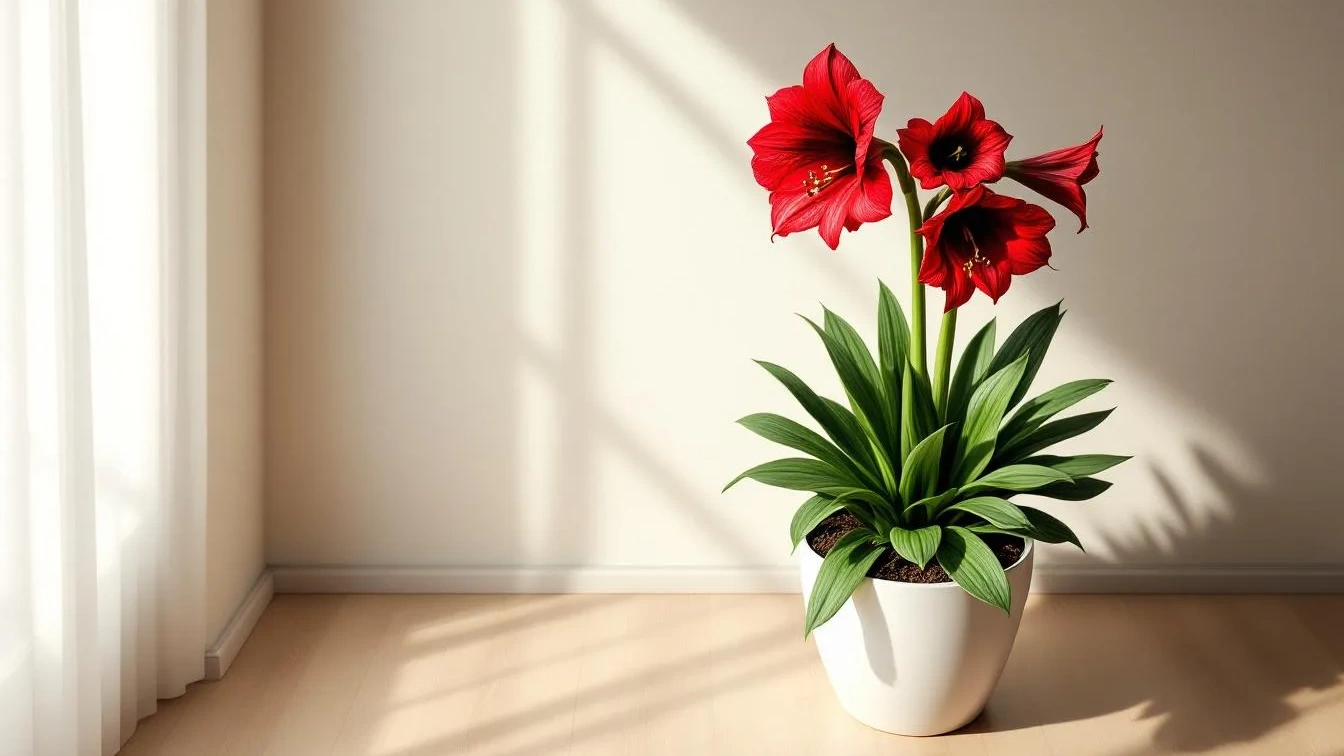 Slechts 8 weken in een koele ruimte is genoeg om een amaryllis opnieuw te activeren