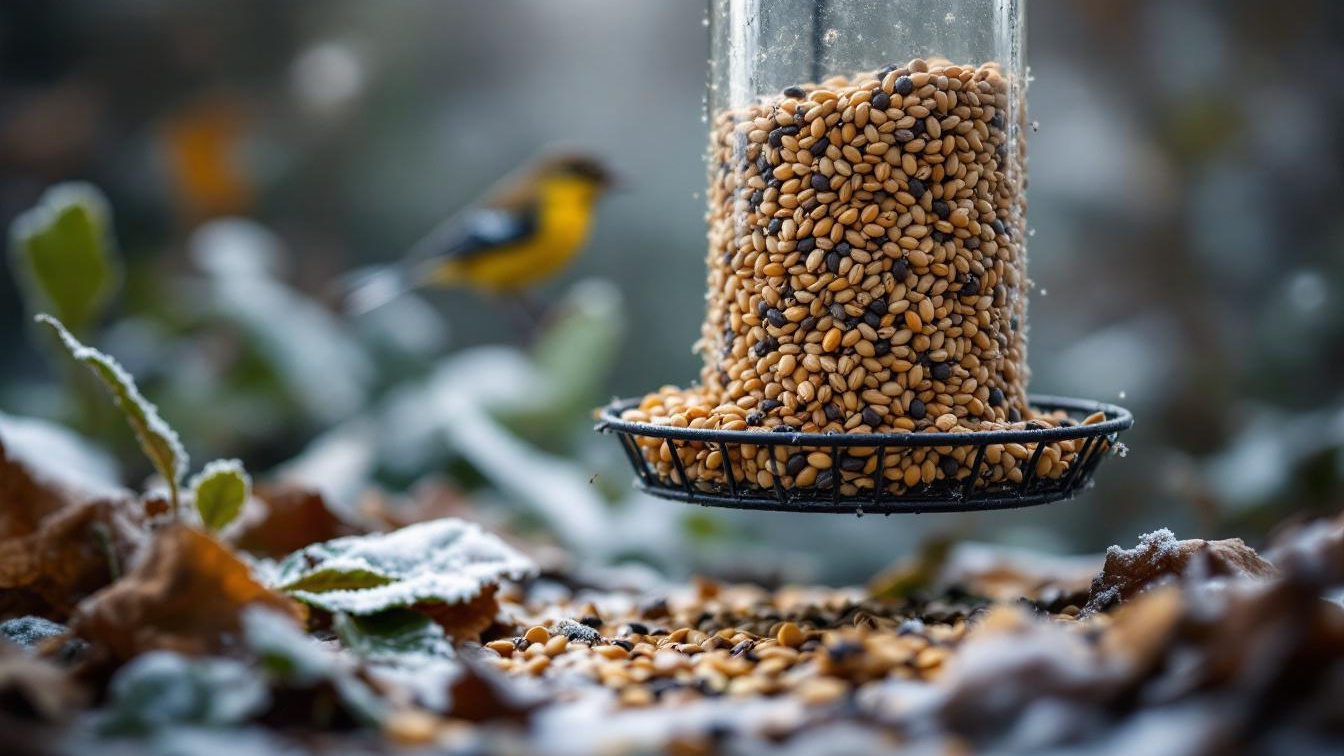 Vogelvoer in één keer bijvullen voor de vakantie trekt ongedierte aan en wordt beschimmeld